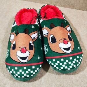 Rudolph The Red Nose Reindeer Holiday Indoor Outdoor Slippers